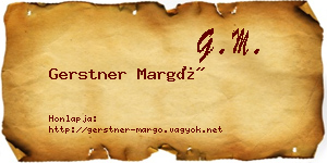 Gerstner Margó névjegykártya